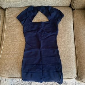 Guess by Marciano Blue Bandage Dress